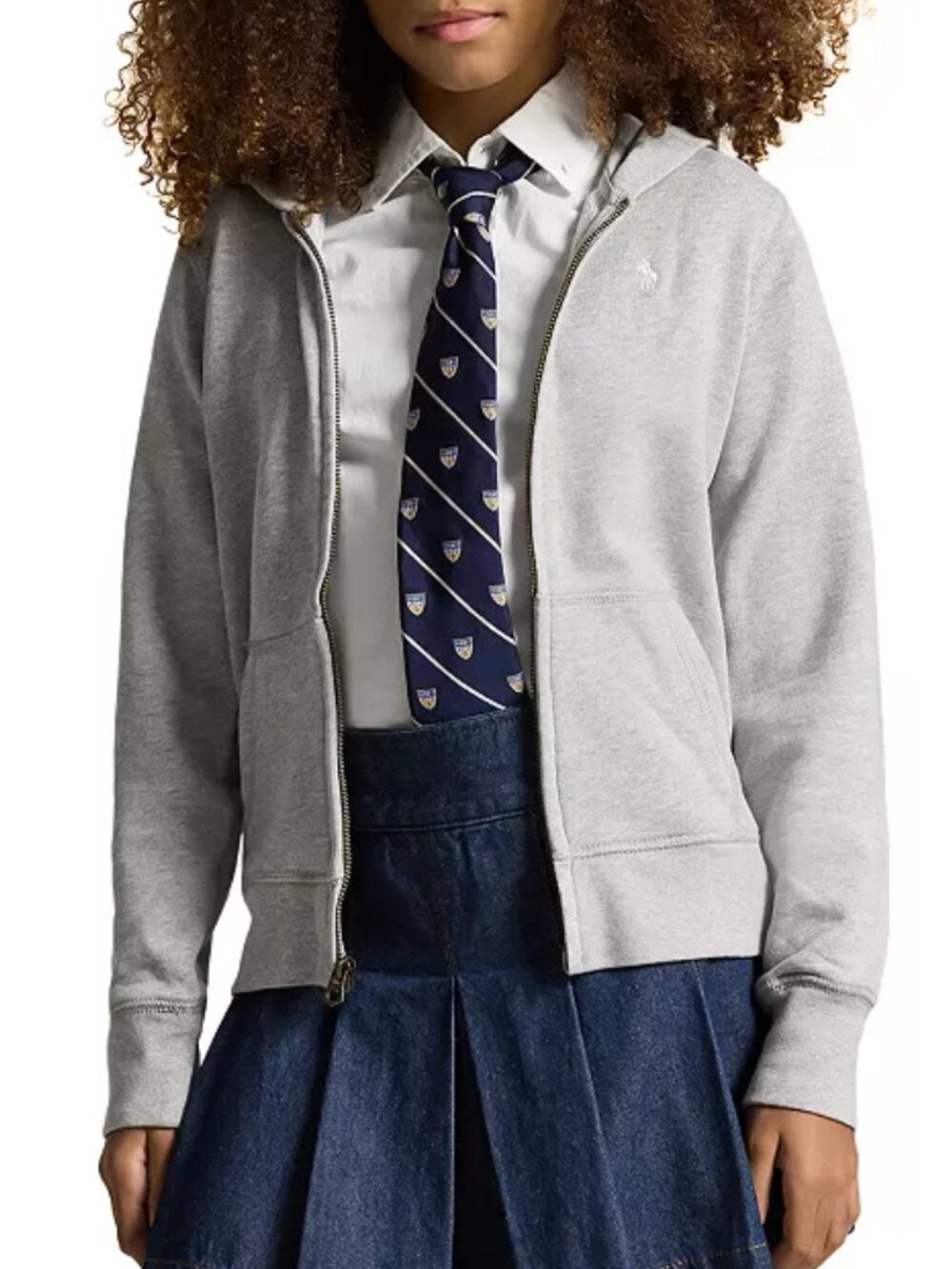 Polo Ralph Lauren Girls' French Terry Zip-Up Hoodie - XL16